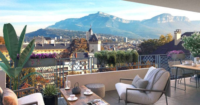 Achat / Vente appartement neuf Chambéry quartier paisible à 6 min de route du centre-ville (73000) - Réf. 9546