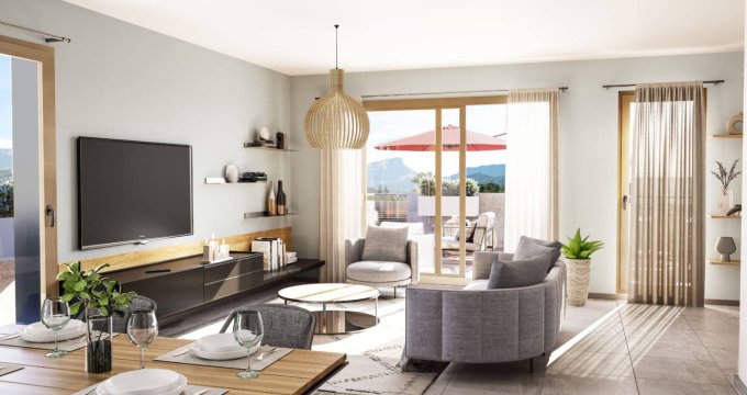 Achat / Vente appartement neuf Saint-Alban-Leysse à 15 min en voiture du lac du Bourget (73230) - Réf. 11787