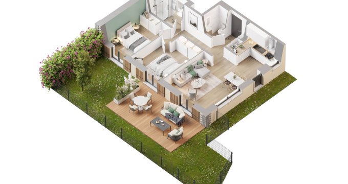 Achat / Vente appartement neuf Villaz grange en réhabilitation avec vue sur Le Parmelan (74370) - Réf. 9137