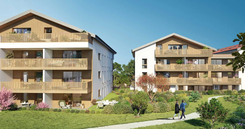 Achat / Vente appartement neuf Archamps cadre verdoyant avec vue sur le mont Salève (74160) - Réf. 9157