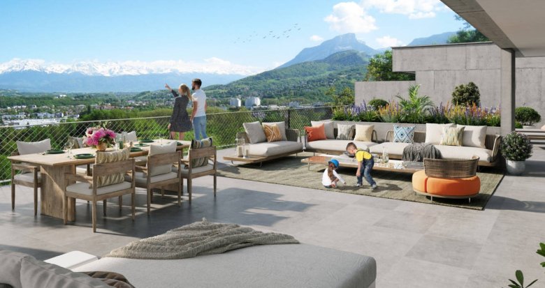 Achat / Vente appartement neuf Bassens vue panoramique sur les massifs Granier et Belledonne (73000) - Réf. 11785