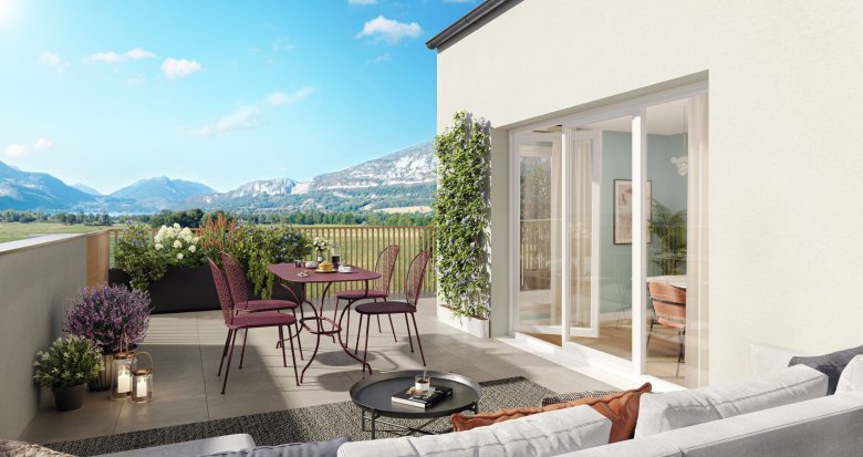 Achat / Vente appartement neuf Doussard à 30 min d'Annecy avec vue sur le Lac (74210) - Réf. 11229